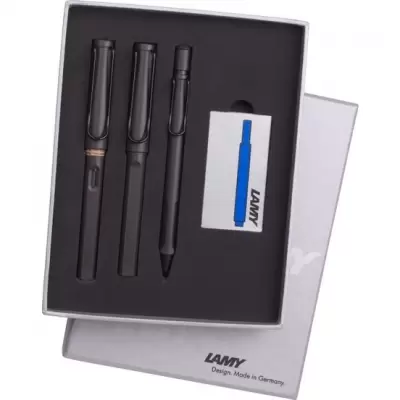 LAMY Safari Kalem Seti 3 lü Mat Siyah TB3-17DRV 